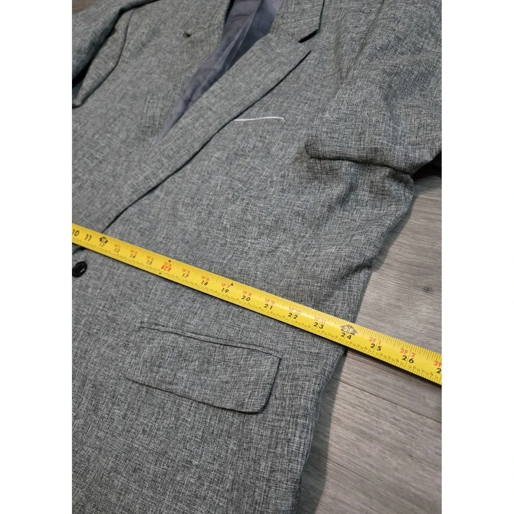 Coofandy Men's 1-Button Sports Coat Blazer Jacket Gray Size 3XL Pockets - Picture 11 of 14